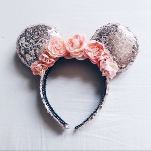 flower crown minnie mouse ears